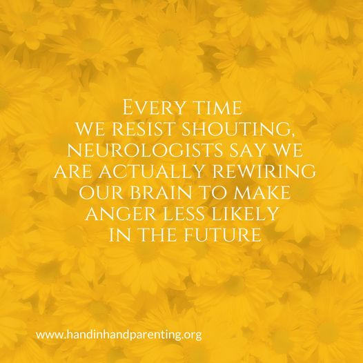 The brain is amazing! We don't have to stay stuck in patterns of of yelling. With practice (and patience with ourselves because no one's perfect), you CAN rewire your brain so that yelling takes a back seat to calm and patient communication. #MaximizeLoveManageStress ❤