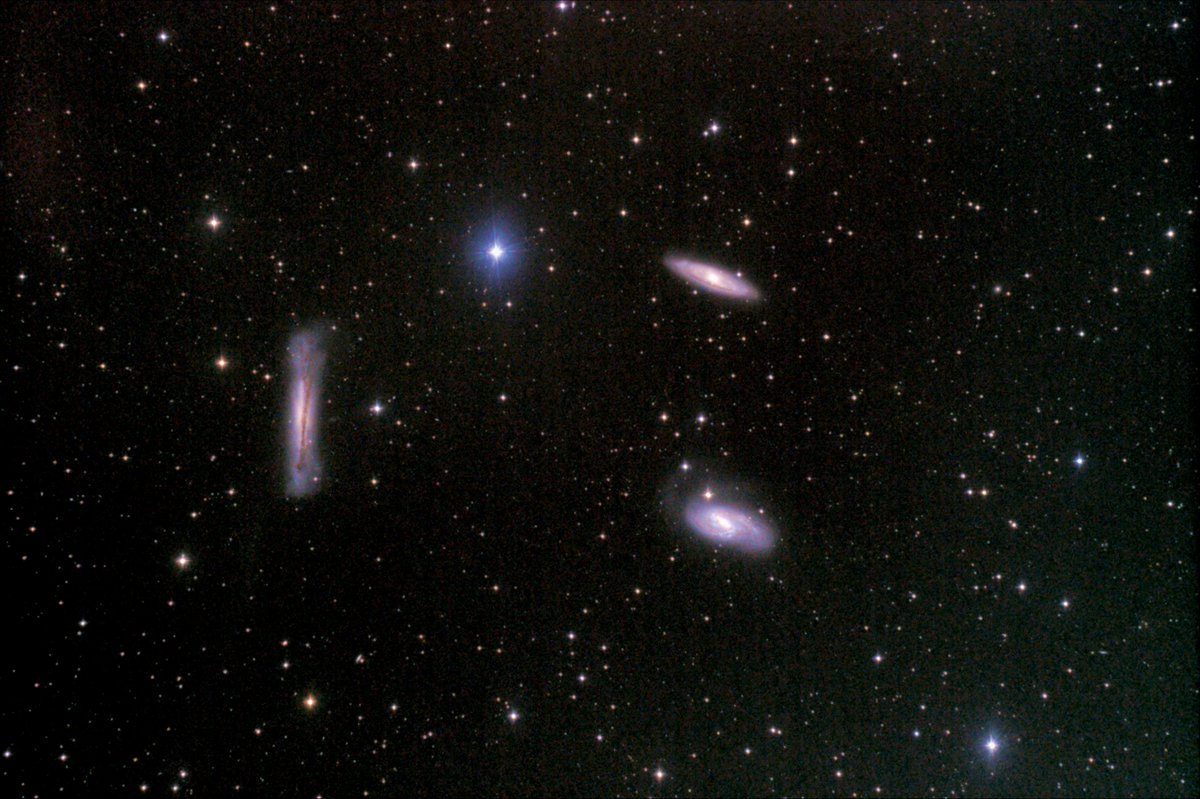 TenebreuxClark's tweet photo. ~1hr on the Leo Triplet. 800mm f3.9 ISO1600
#Astrophotography #Astronomy #GreenBank #wv https://t.co/ApFu98jzYg