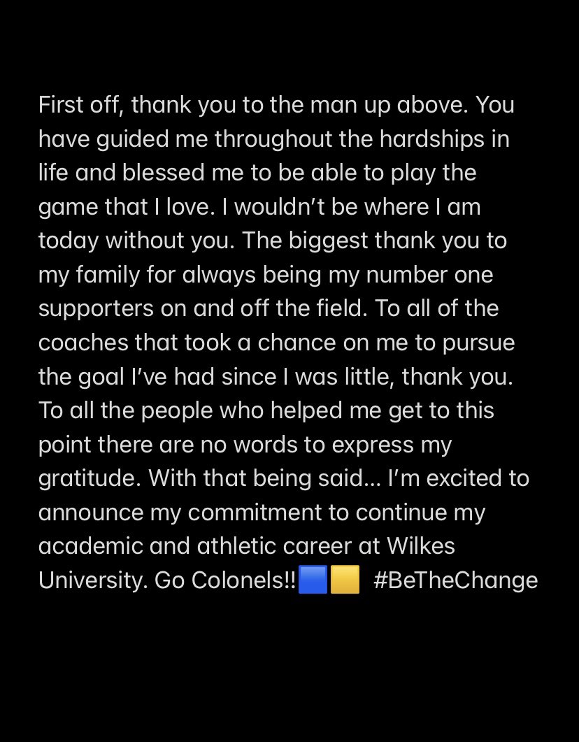 BenContella's tweet photo. 1000% Committed!! #BeTheChange
@WilkesFootball @CoachDrach @DBiever @adotyoung https://t.co/n6CaIpVQmW