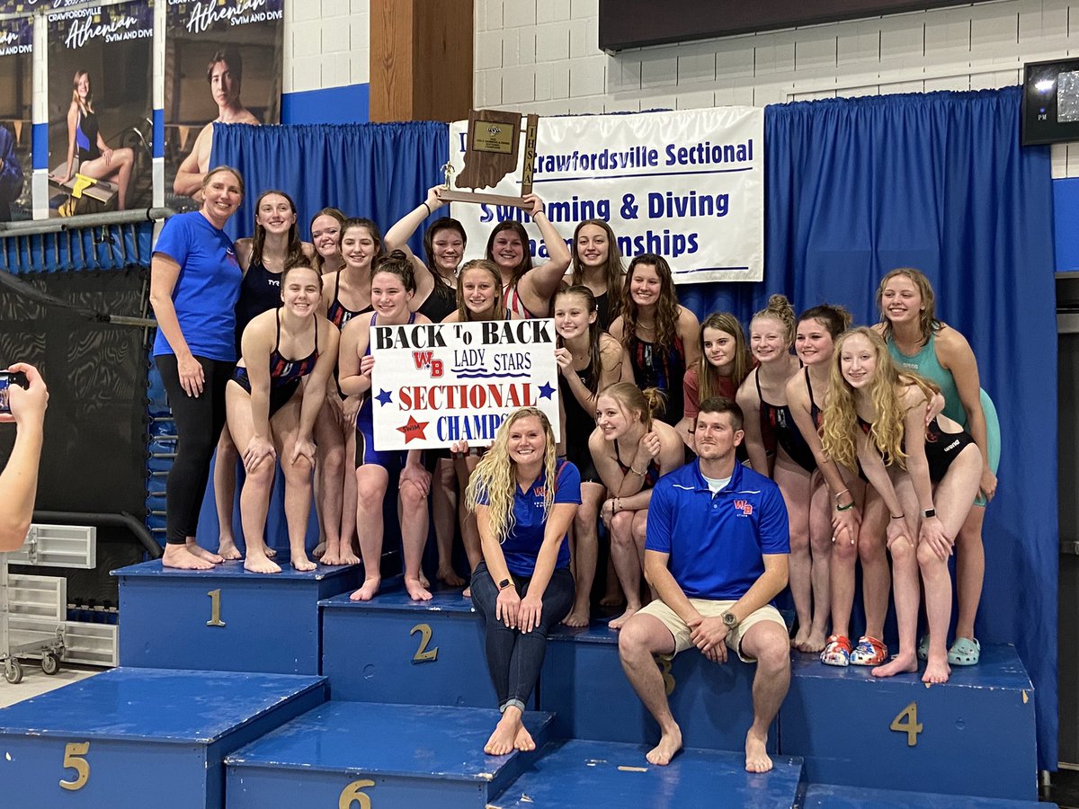 WeBoAthletics's tweet photo. Congratulations to our Girls @starswimteam on winning the @IHSAA1 Crawfordsville Sectional Championship! https://t.co/jYaZjIoPCL