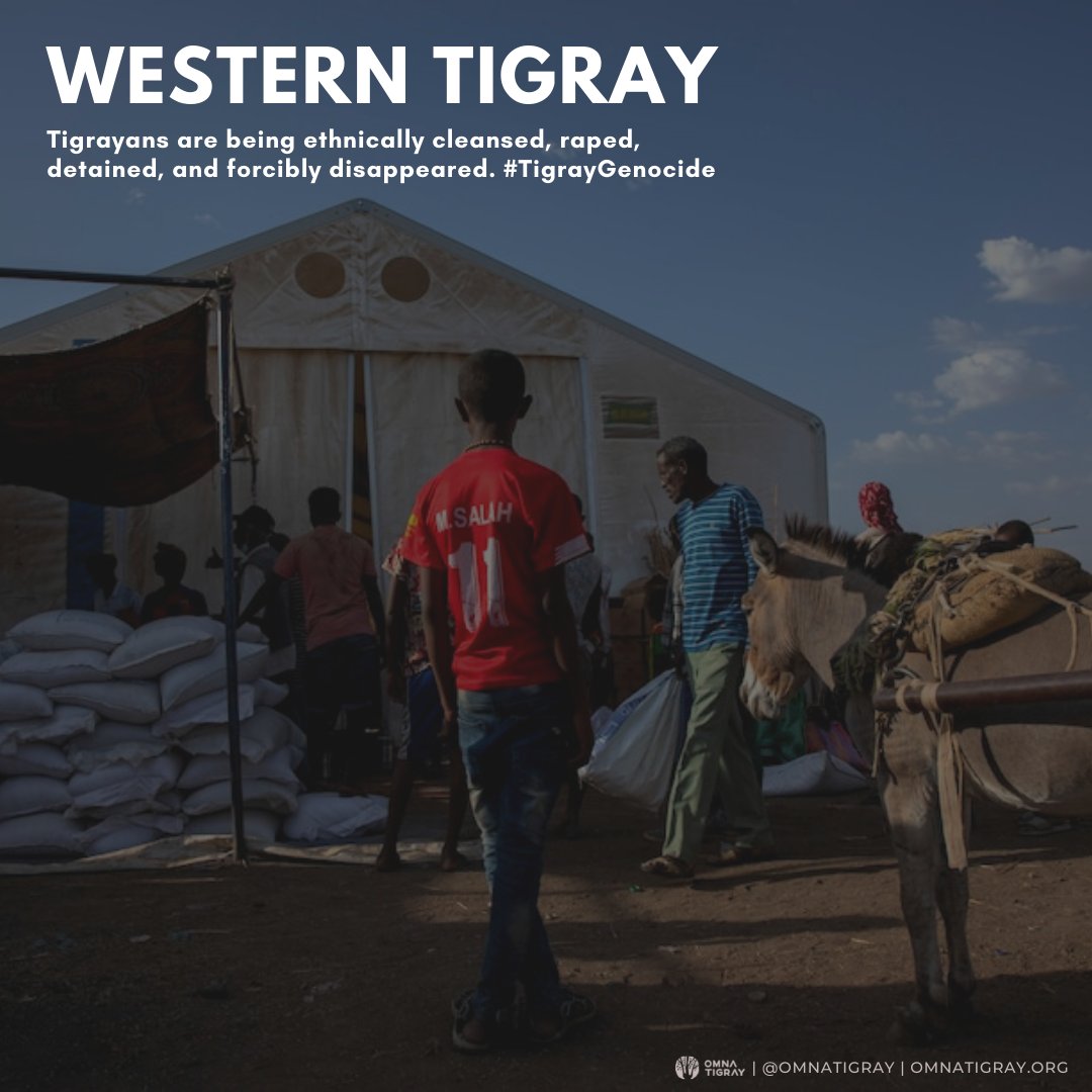 OmnaTigray's tweet photo. While most of #Tigray remains under siege but liberated from invading forces, #WesternTigray is still brutally occupied by Amhara forces who have illegally annexed the area &amp; continue their campaign of ethnic cleansing with support from #Eritrea|n forces &amp; the #Ethiopia|n govt. https://t.co/kEALpomR38