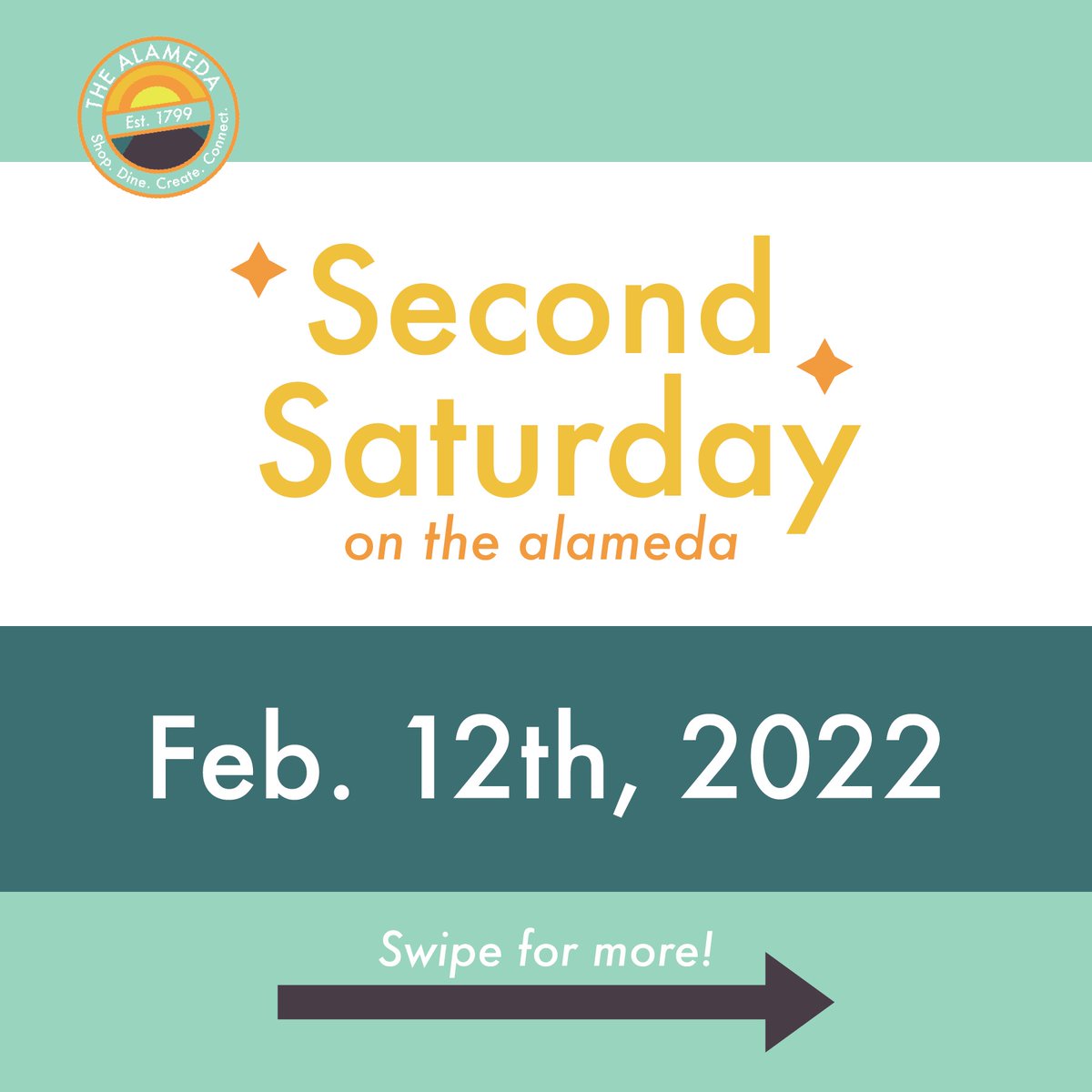 visitthealameda's tweet photo. 2nd Saturday on The Alameda
Feb. 12th, 3-6pm
Music. Art. Food. Drinks.

We have a great line up of musicians and art. Make a day of it and join us for food and drinks at our wonderful local restaurants.

#2ndSaturday #VisitTheAlameda #SanJose #sjfoodie https://t.co/Rrs8PusMd0