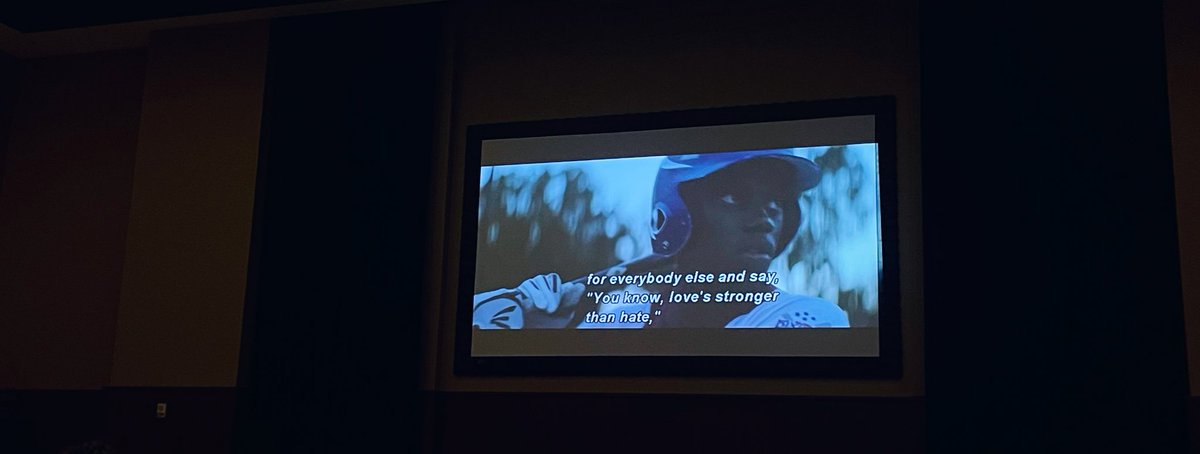 Anna_Fish17's tweet photo. Had the chance to watch Emanuel again tonight at @gardnerwebb! Such a great film and it is always great to hear your story @csingleton__2! Thank you for being you! https://t.co/oFJk6Sg27l