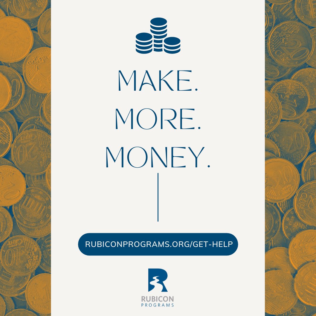 If you want to #MakeMoreMoney now, we can help. From #RecordExpungement to #skills #certification, our wraparound services provide you with the #resources that can help you get started in a living-wage career. 

Go to rubiconprograms.org/get-help to get connected to services. #BayArea