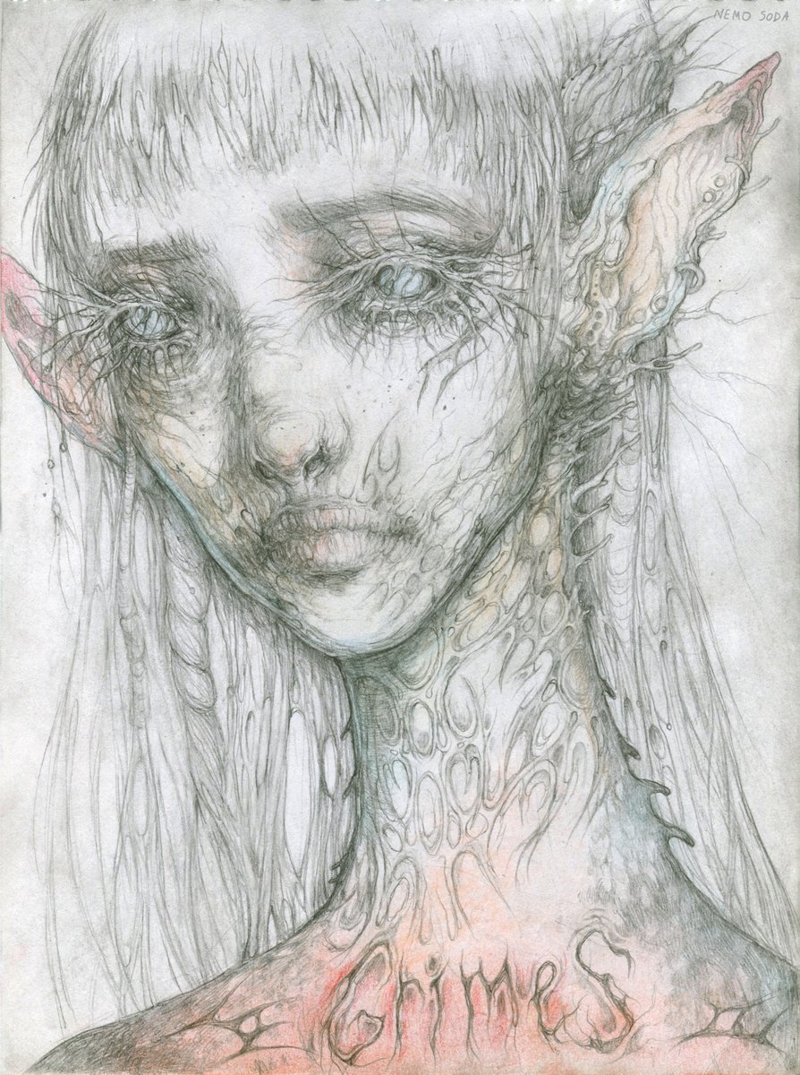 Nemo__Soda's tweet photo. I drew the most beautiful creature. It`s 
@Grimezsz https://t.co/Qhdo1YjkGQ