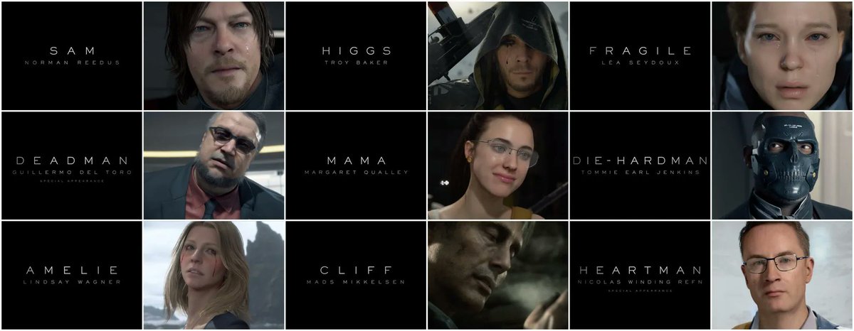 DeathStranding_'s tweet photo. Forever in love with the #DeathStranding cast. 🖤 https://t.co/appmgMT0nr