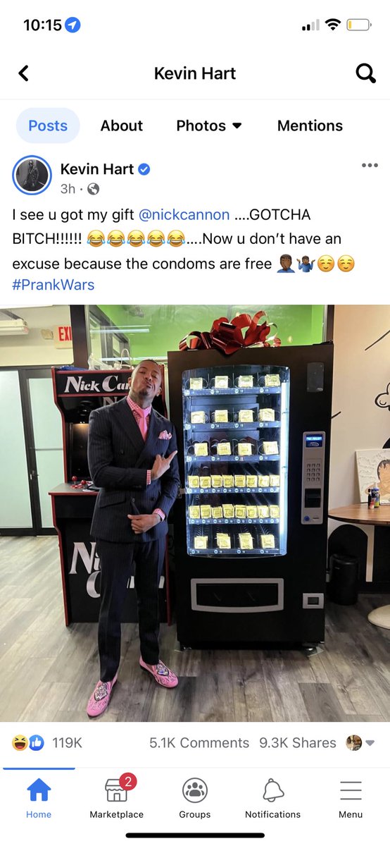 AdamsShontey's tweet photo. @KevinHart4real  all pranks aside can I have this vending machine when your done with it https://t.co/cV7S1FPDp0