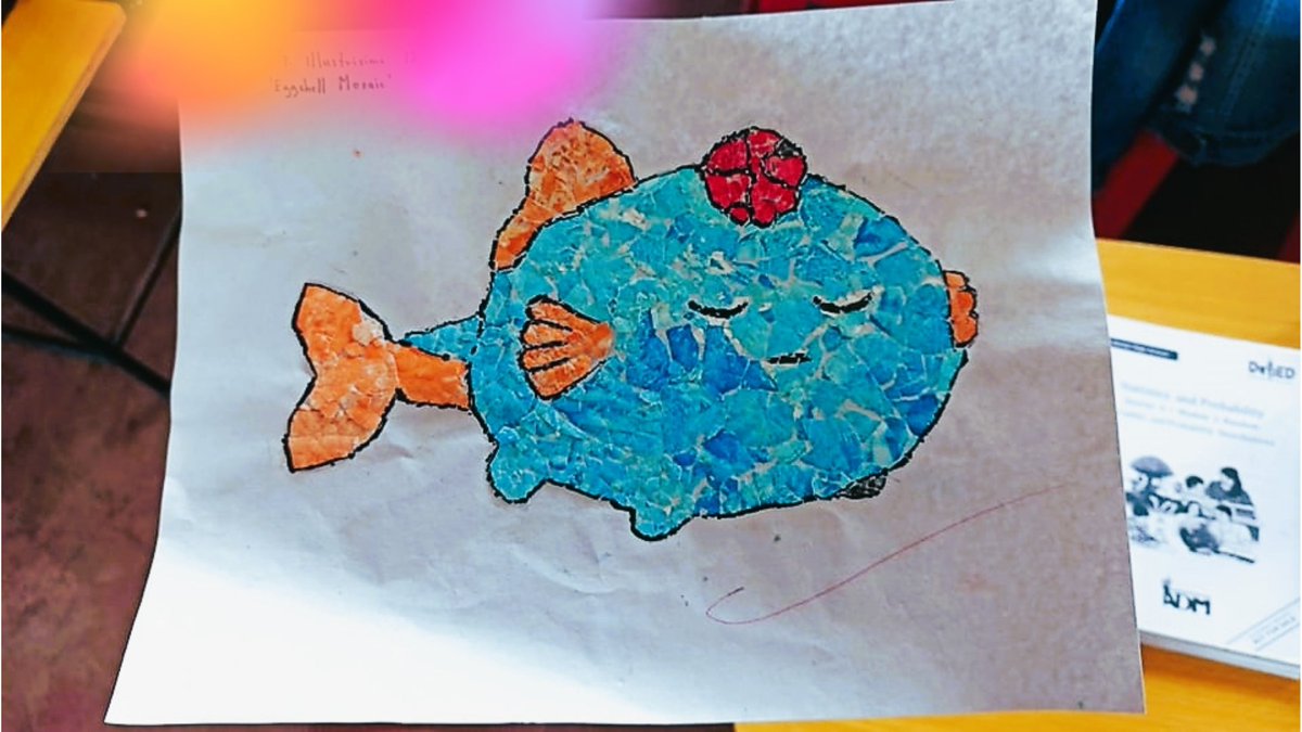 Japoy_pro's tweet photo. When you received this as output from eggshell mosaic from one of your student. Look so cute 😍 Tell me how to grade this aqua? 
@SmallLovePotion  to the moon #thebasicaquas
 @AxieInfinity @Jihoz_Axie https://t.co/7q4BMpS8c9
