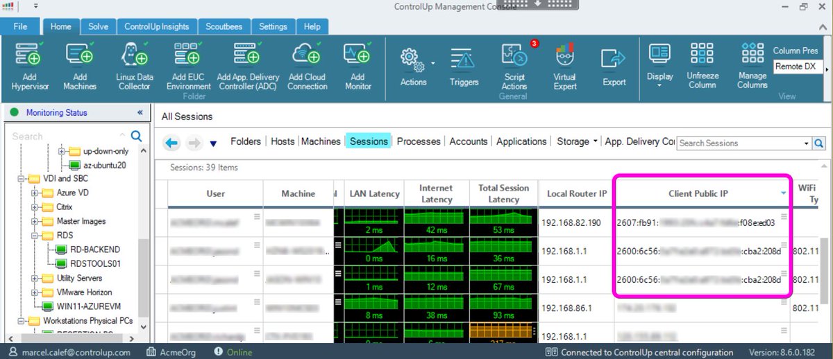 mcalef's tweet photo. #IPV6
Every day I catch one more endpoint device reporting an IPv6 address
using @ControlUp #RemoteDX https://t.co/4q5NzzerRr
