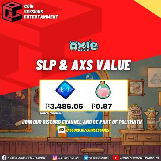 CoinSessions's tweet photo. Daily SLP value as of 9:30 am (today). 
#CSEdailyupdate
Join us on Discord
https://t.co/rrEwWGou84
#CoinSessionsEntertainment 
#ProjectPolymath
#KwentongCSE
#HolyPoly 
#Axie
#AxieScholar 
#AxieInfinity 
#AxieScholarship https://t.co/m8bKvjBT0h