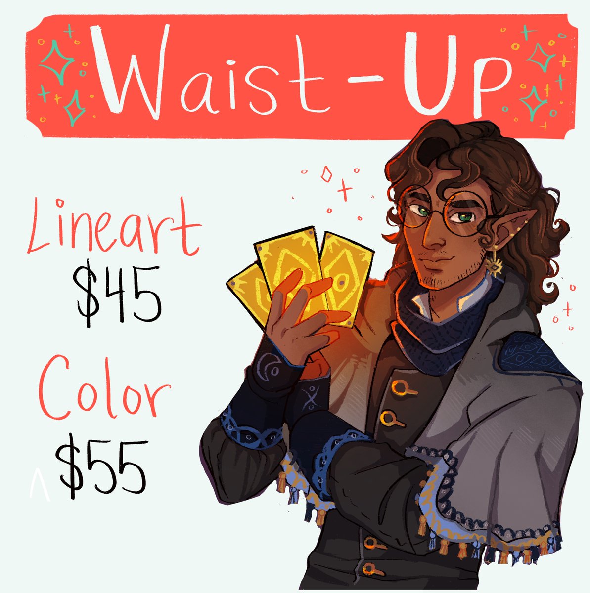 BonSquiggle's tweet photo. I updated my commission sheet. Let me draw your dnd character! Any retweets appreciated🌙✨🌿

DM if interested! ✨

#dungeonsanddragons #dndart #dnd5e https://t.co/gzHCRQFljY