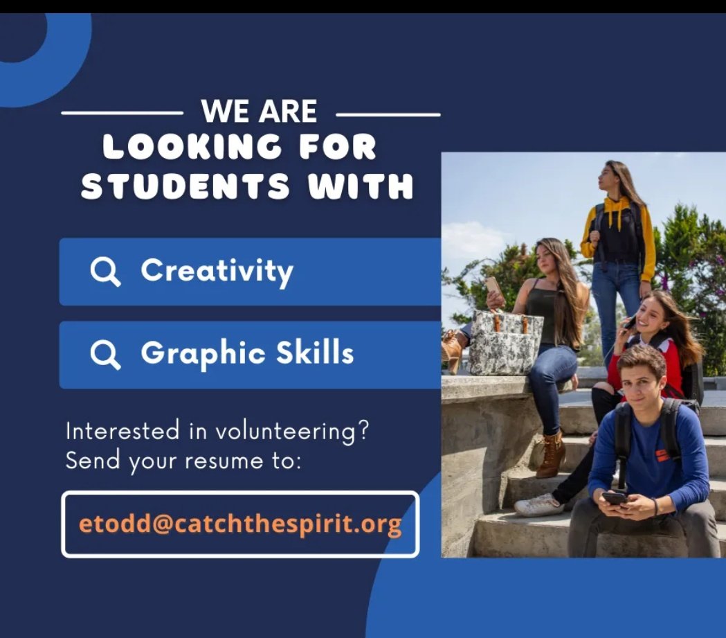 htumc's tweet photo. The Trinity Connections Newsletter Editor is looking for one or two HS students to assist with the monthly newsletter. 

Creativity and basic graphic skills are a plus but we are willing to train. Send your email at etoddd@catchthespirit.org

#hackettstown #trinitychurch https://t.co/NRloDoBVkB