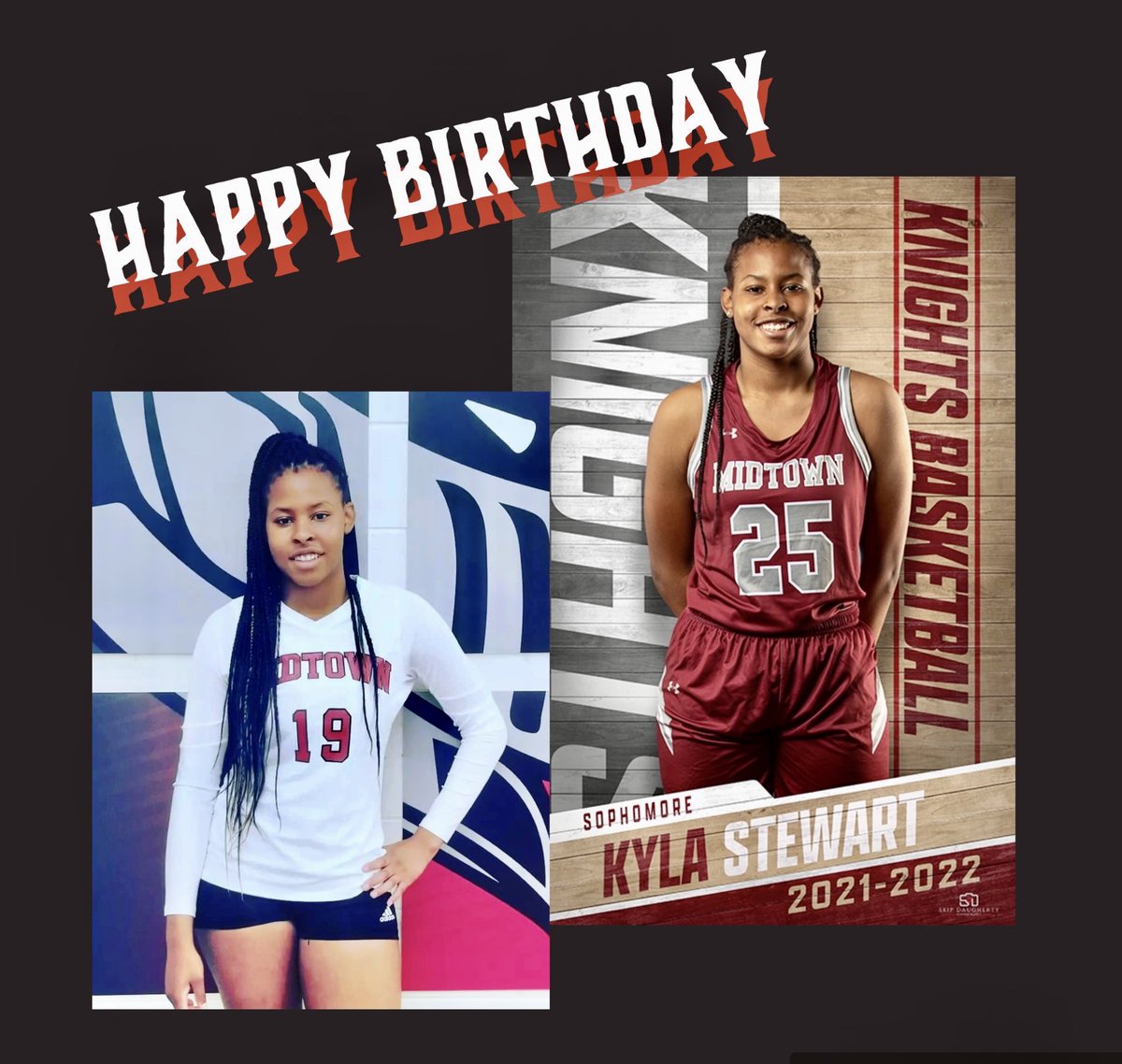 MidtownHS_GBB's tweet photo. Yelling Happy Birthday to this Dual Sport Student-Athlete @kstewart.06 📣📣📣‼️ Excited to see what your New Chapter in Life will be!
We Celebrate you❤️‼️
#birthdaygirl #hoopstar⭐️ https://t.co/SyiUXOa9st