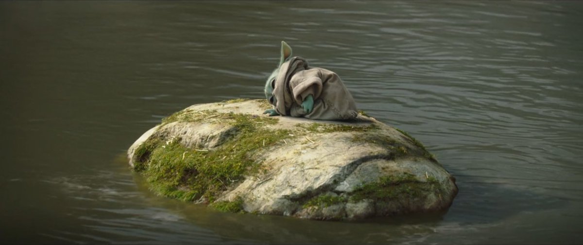 Grogu training is everything. That tiny jump. Sleeping on the rock all exhausted like. 🥰 I cannot. #bookofbobafett #TheMandalorian #Grogu