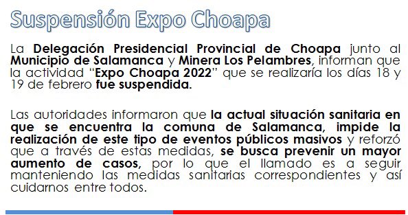 Delegación Presidencial Provincial de Choapa tweet media