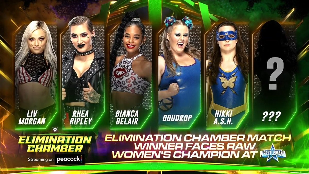 Who is the mystery competitor? 🤔
@ your pick!

#WWEChamber