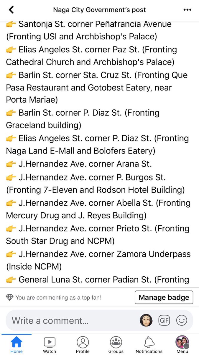 SMBarrameda's tweet photo. LOOK: Naga City has announced temporary road closures at 1 pm-10 pm in several areas for the Leni-Kiko grand caravan and proclamation rally as the tandem and their senatorial slate kick-off their campaign for the national, local polls in May. @InqNational @InquirerSLB https://t.co/FEpAt6cbiC