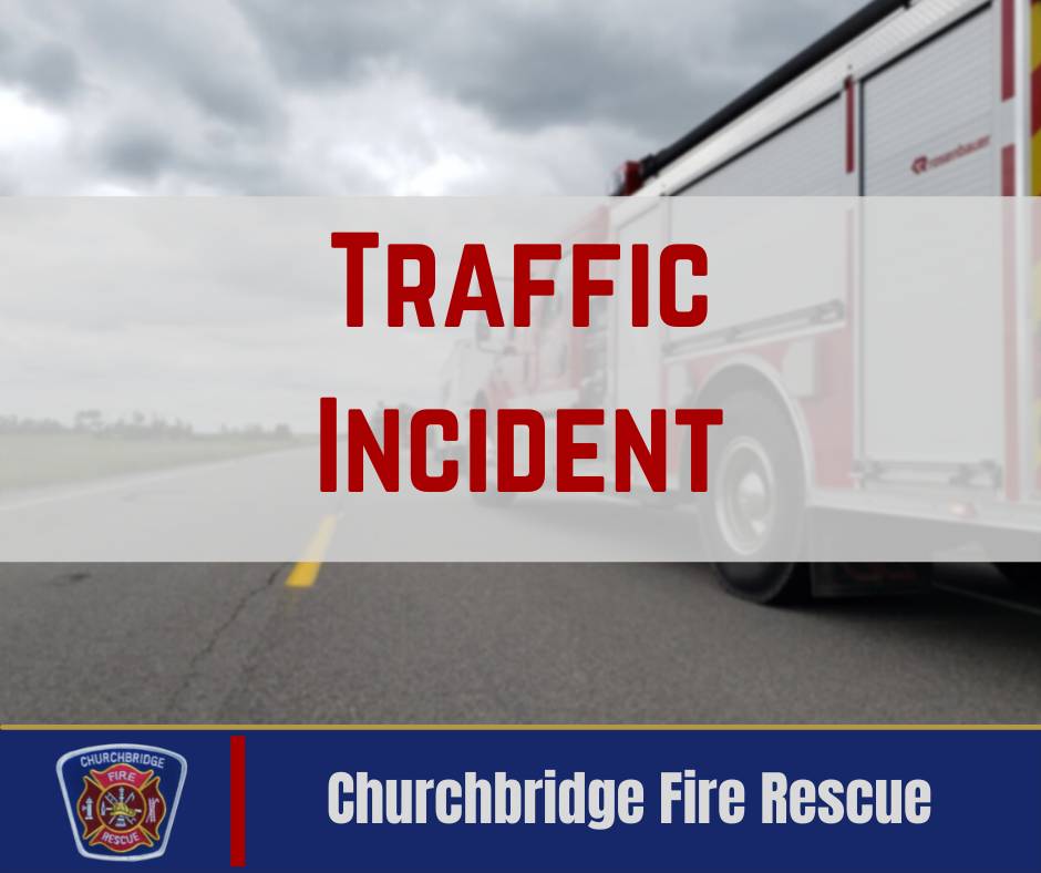 CBFireRescue's tweet photo. Traffic Incident - dispatched for a traffic Incident 1 km west of Bredenbury at 20:05 https://t.co/ZifKo4V6I4