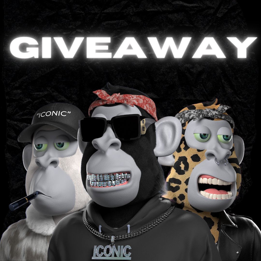 CaliFireCoin's tweet photo. 🎁#NFTgiveaway #SOLgiveaway🎁

🏆  0.5 SOL X 2
🏆  1 NFT 

Must Do ⤵
✅Follow @IconicApeClub
✅ ❤️ + RT
✅ Tag 3 Friends

winner in 48 hours

#nft #nfts #NFTCommunity #NFTwhitelist #nftcontest #Solana #SolanaGiveaway #SolNFT https://t.co/rJgnplVAMl