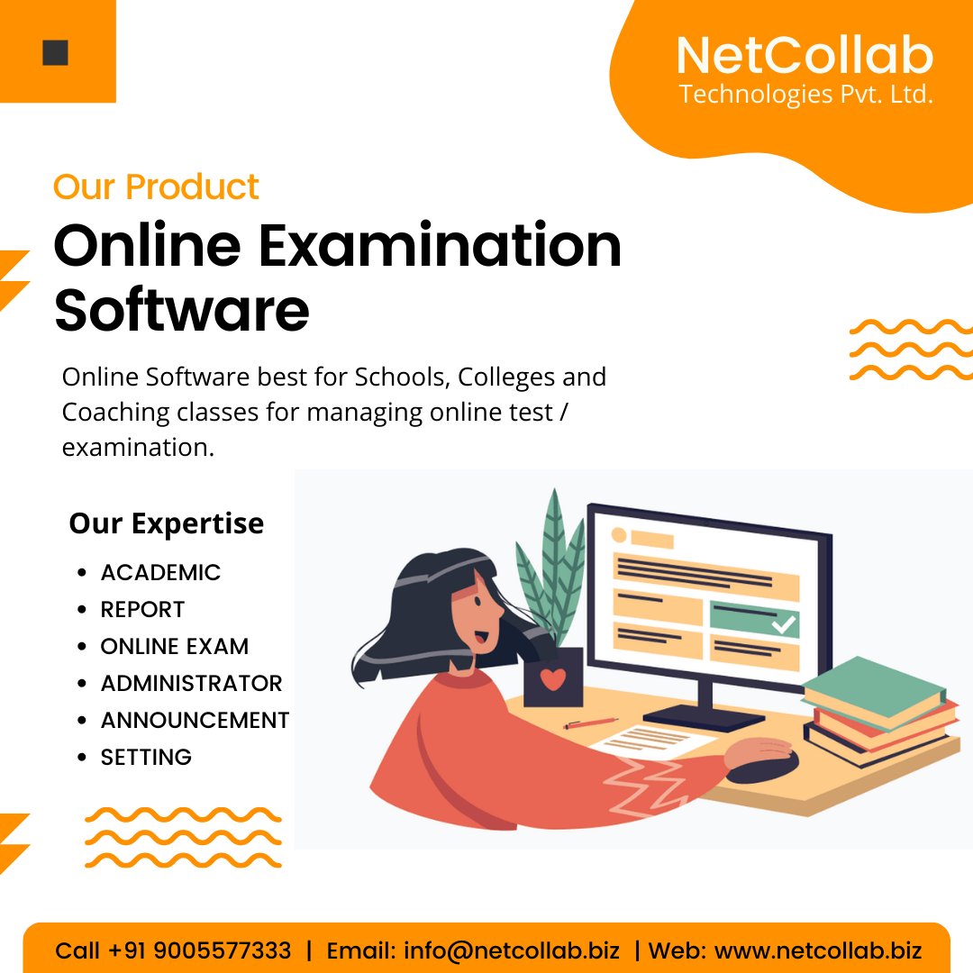 Netcollab_India's tweet image. Online Software best for Schools, Colleges and Coaching classes for managing online test / examination.

netcollab.biz
#netcollabtech #onlineexaminationsoftware #a2zdigitech