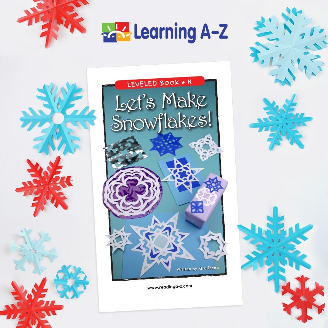 LearningAtoZ_JP's tweet image. 学校や家庭でできる、楽しい冬のアクティビティはいかがですか？#ReadingAtoZ や #RazPlus で『Let's Make Snowflakes!』をチェックしてみてください。かわいい冬の飾りを作ってみましょう😊 ❄️ ぜひリンク先をご覧ください。

ow.ly/UMWH50HK1m0