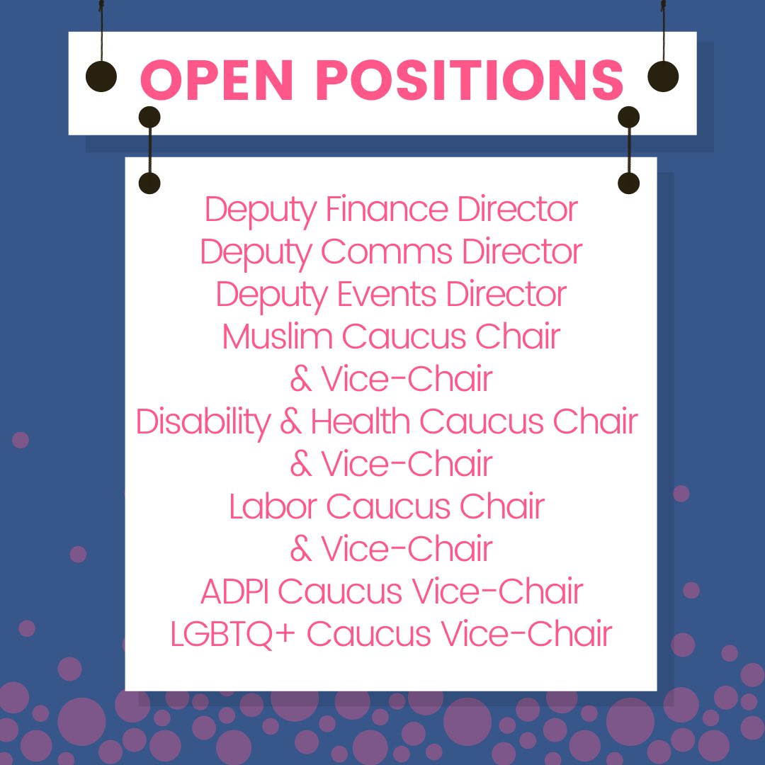 Applications are open for CDMA deputy positions and caucus leadership! DM us or email cszkutak@cdma.blue with any questions. To apply: docs.google.com/forms/d/e/1FAI…