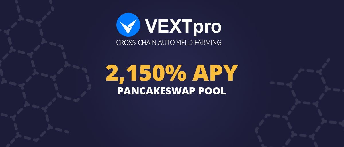 🔥#pancakeswap pool increases the reward🔥

Farm #CAKE token on the #VEXT platform and get passive income from today💪

👉 vext.pro/farming/0x0e09…

@pacakeswap #DeFi #BSC #Farming #blockchain #crypto #nft #yearn #farm #apy #binance  #pancakeswap #cake