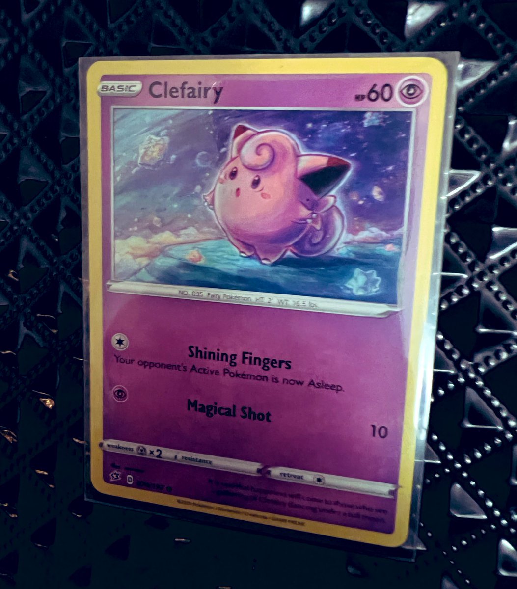 trainercash24's tweet photo. I love this Clefairy! 😍😍😍
#Pokemon #COTD #Catchm #PokemonTCG https://t.co/5hk16RYDne