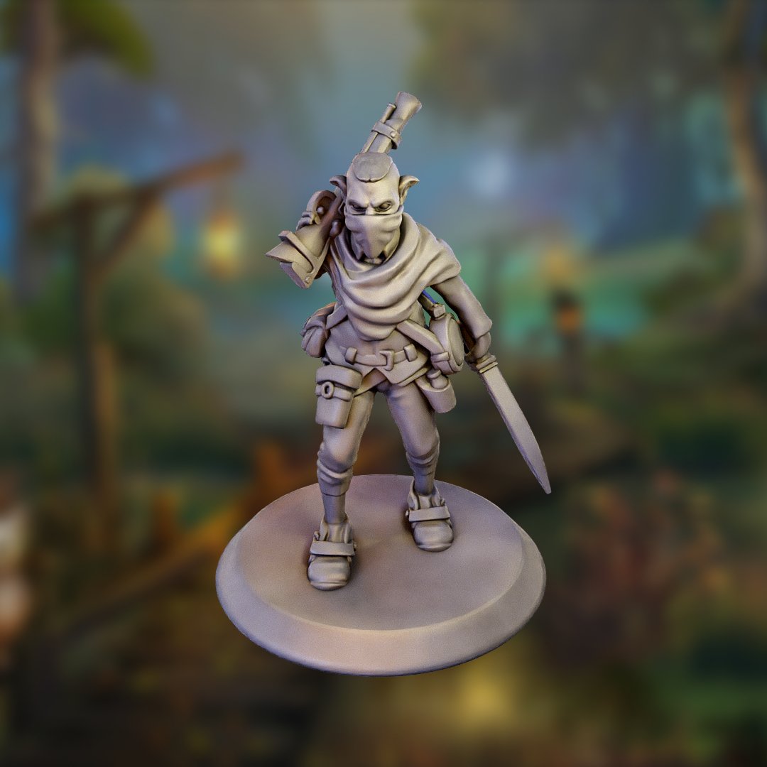 Gronk Ember - Roving Scoundrel

View &amp; customize this mini - anvl.co/collection ⚒

#dungeonsanddragons #roleplayinggame #dungeonmaster #dnd5e
#3dprinter #3dprinting #3dprinted