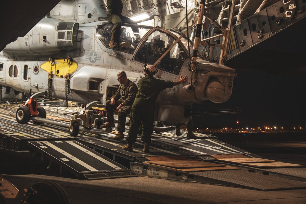 Special Delivery!

A <a href="/usairforce/">U.S. Air Force</a> C-17 Globemaster III airplane delivers two <a href="/USMC/">U.S. Marines</a> AH-1Z Viper helicopters assigned to Marine Light Attack Helicopter Squadron 369 from Hawaii to MCAS Futenma, Okinawa, Japan.

#FreeandOpenIndoPacific #USMarines #USAirForce 
#interoperability