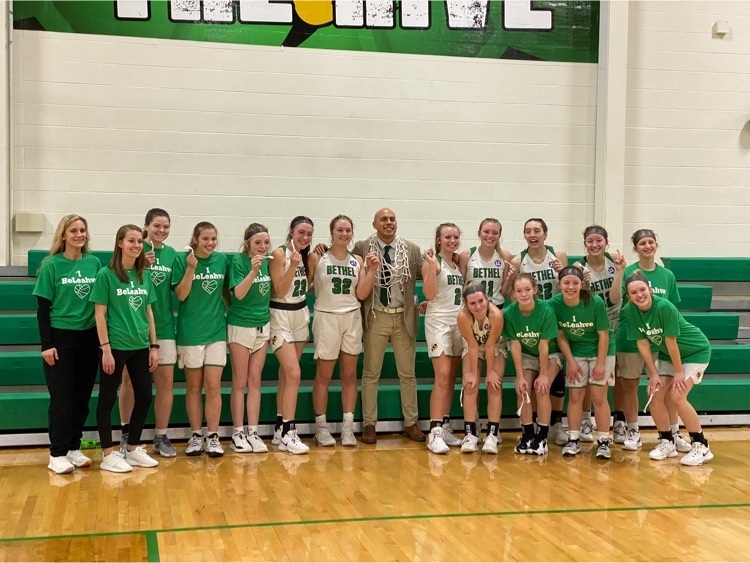 thebethelbees's tweet photo. Congratulations to the Girls Basketball Team on winning their first League Title since 1986! The Bees finish their regular season 20-2. What a great moment for our team and our senior, Leah Heffer, on Senior Night! #BethelLegacy https://t.co/79zJZenryt