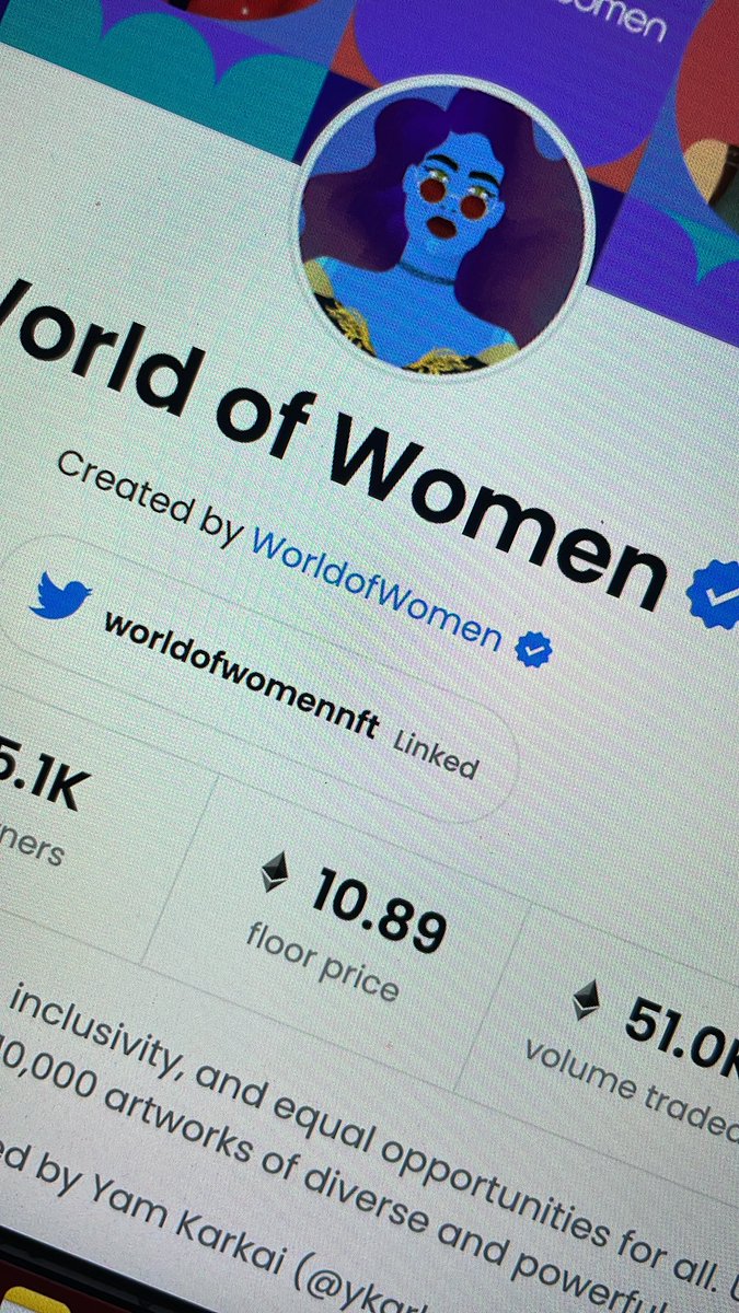 imdudebro's tweet photo. The @worldofwomennft #NFTs is about to hit a 11 ETH floor bro! That’s just wild! And I honestly think @FlowerGirlsNFT #NFT will reach similar floor levels this year. It’s women led like WOW, it has great art, utility, community, and @garyvee backs it as well. https://t.co/jvIWILJ2po