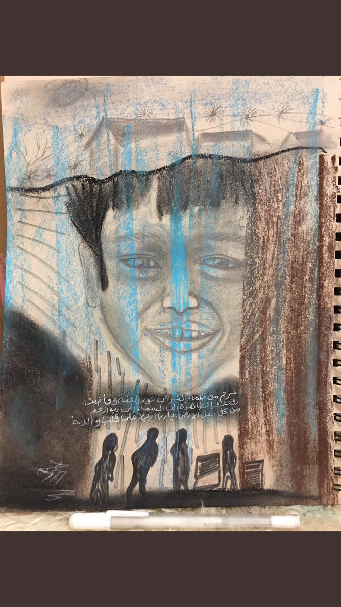 ArtShaden's tweet photo. 🇸🇦 انالله وانا اليه راجعون- خرج من ظلمة البئرالى نورالجنه وفاضت روحه الطاهره الى السماء الى رب ارحم الراحمين من كل اهل الارض يارب اربط على قلب والديه 🌹💔 رسم الفنانه التشكيليه: بحريه جرنني https://t.co/xkzkq2i9hu