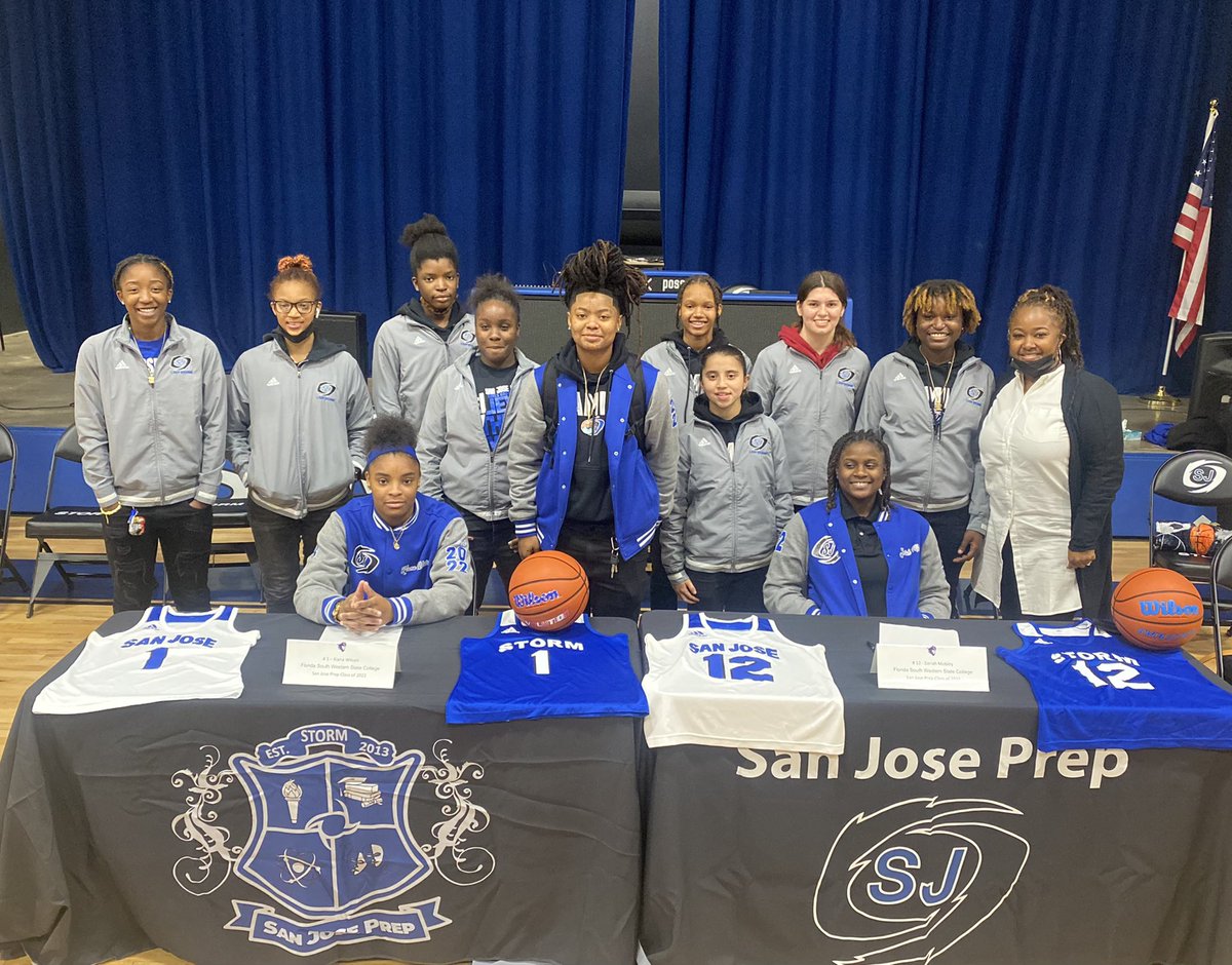 Super proud of our Lady Storm Hoopers.  Today we celebrated our first class of Signees. Kiana Wilson and Zoriah Mobley both signed to further the academic and athletic career at Florida South Western State.  #Congrats#Storm4Life#BuildingOurLegacy#Year2