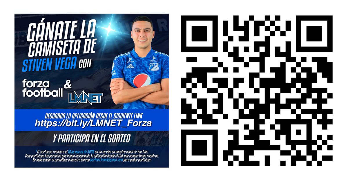 Descarga Forza Footbal y ganate la camiseta de Stiven Vega con LosMillonarios.Net

bit.ly/LMNET_Forza