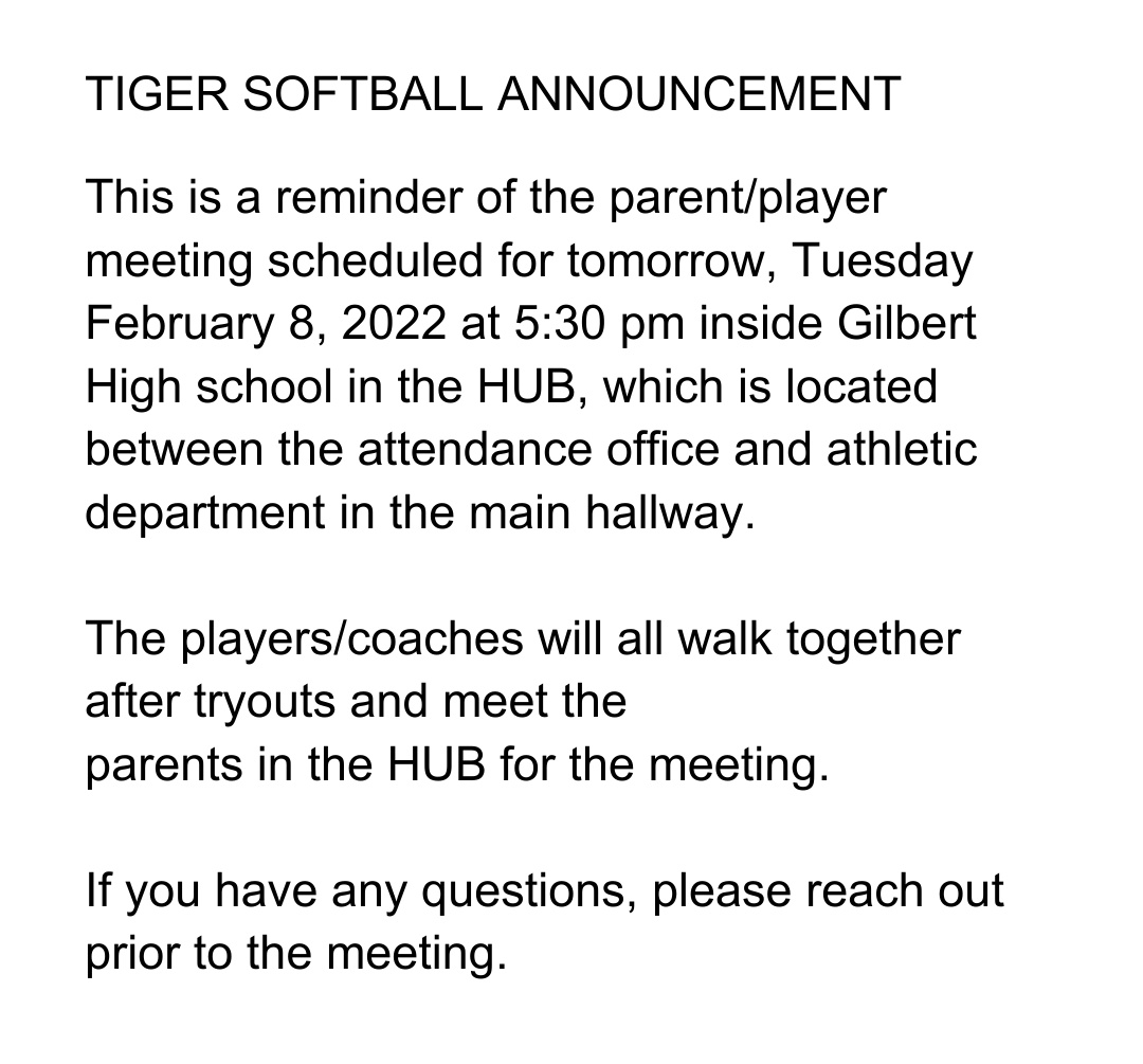 Gilbert Tiger Softball (@gilberttigerso1) on Twitter photo 