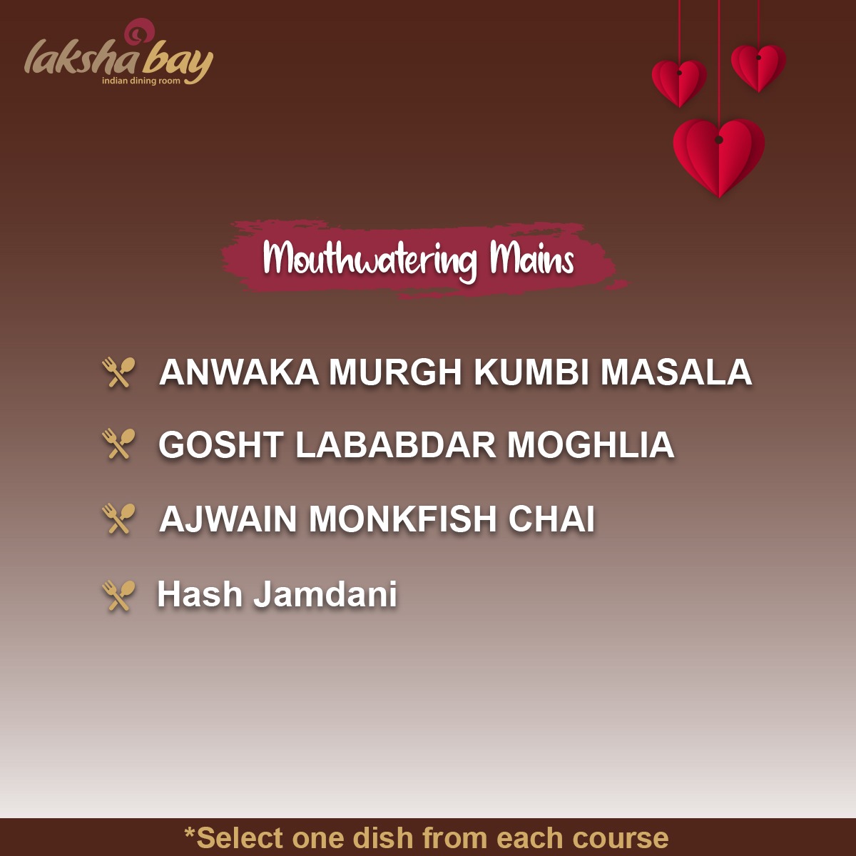 lakshabay's tweet photo. Sizzle Up Your #Valentine with Laksha Bay!

Enjoy Four-course Valentine’s Day Special Menu served with a choice of #Rice or #Naan only for £23.95 PP!

To Book Your Table Visit
👉 https://t.co/IIAJiWhhaC

#LakshaBay | #ValentineSpecialMenu | #ValentinesDay | #IndianFood https://t.co/CFt0iVzS17