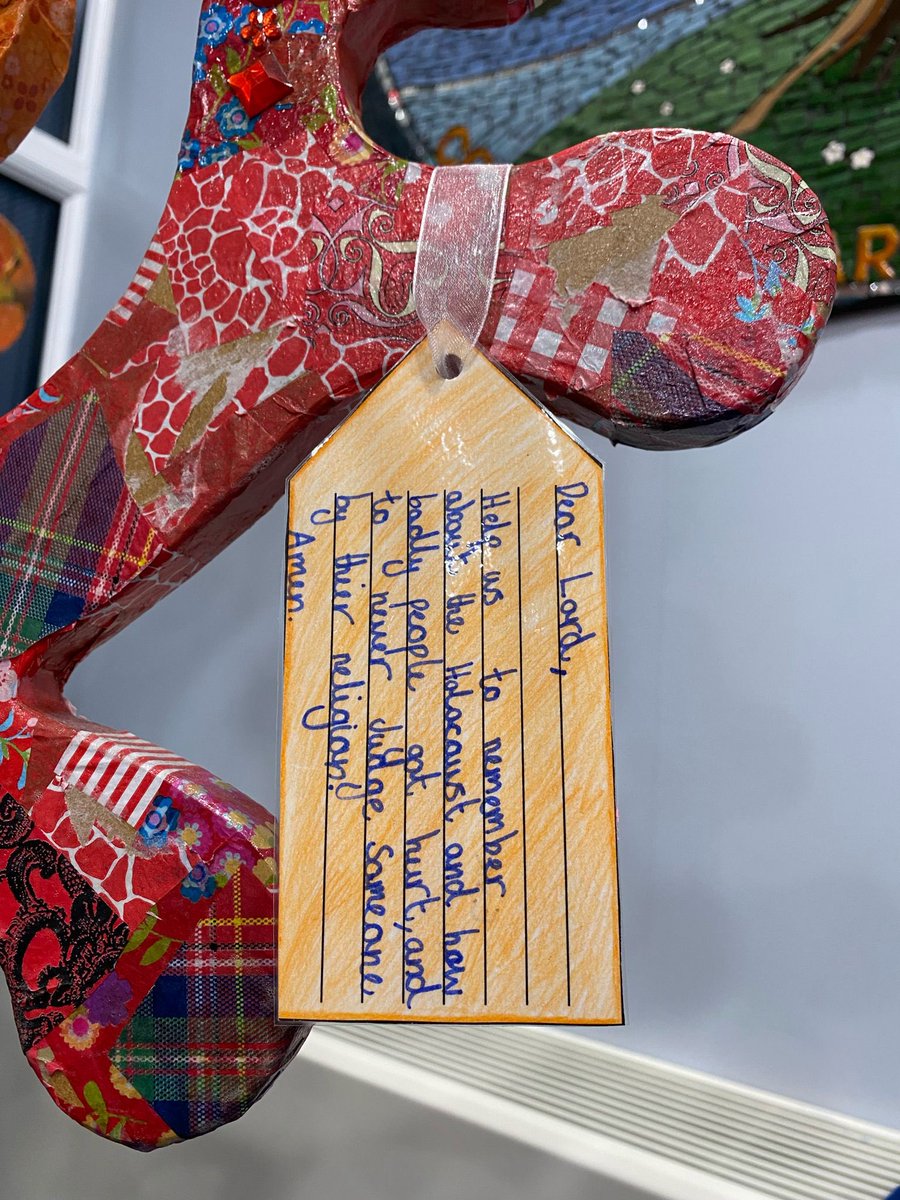 StAnnsRainhill's tweet photo. Stop to read the beautiful prayers on our Prayer Tree which followed on from Miss OโSheaโs powerful collective worship on Holocaust Memorial Day #HolocaustMemorialDay #CollectiveWorship #PrayerTree @the3saints @NW_LP https://t.co/BANZa10659