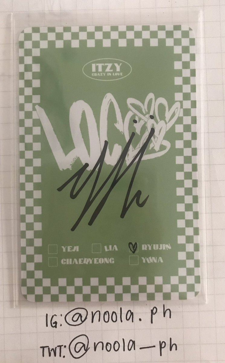 noola_ph's tweet photo. WTS/WTT LFB/LFT PH

•itzy ryujin crazy in love pc
•onhand
•mint condition 
•payo
•230 php + shipping fee
•can do same day delivery or next day delivery if ordered before 3pm 
•for trading, have: ryujin cil pc want: the following yeji pcs

reply or dm to claim! https://t.co/I7Jkyzzxxk