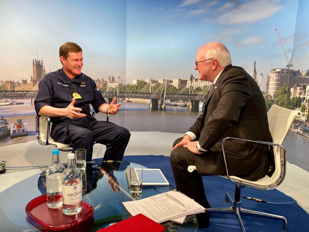 Thoroughly enjoyed my encounter with @StephenWatson39 in the latest @RNRMC View from the Bridge. Great opportunity to discuss our superb @RoyalNavy people & the operational activity they deliver every day, as well as our determination to modernise & adapt.