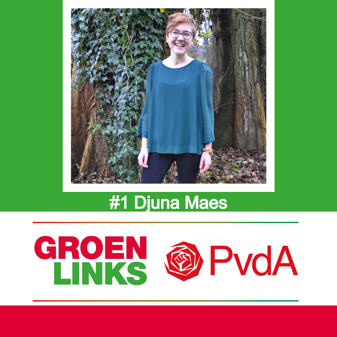 Eén iemand kunnen we natuurlijk niet vergeten. Onze #lijsttrekker Djuna Maes! Zij sluit deze voorstelronde af met een aantal mooie woorden.

Lees het verhaal van Djuna: instagram.com/p/CZrwWzrIn64/…

#samensterkvoorjou #ettenleur #gemeenteraad #stemopeenvrouw #groenlinks #pvda