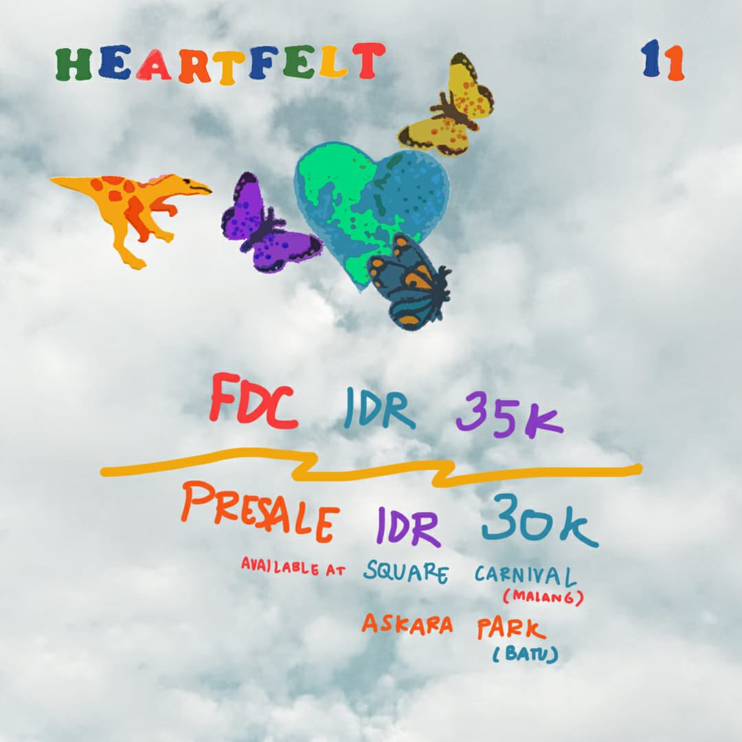 Pentas musik akhir pekan!
Sabtu 12 Februari 2022 @heartfeltgig