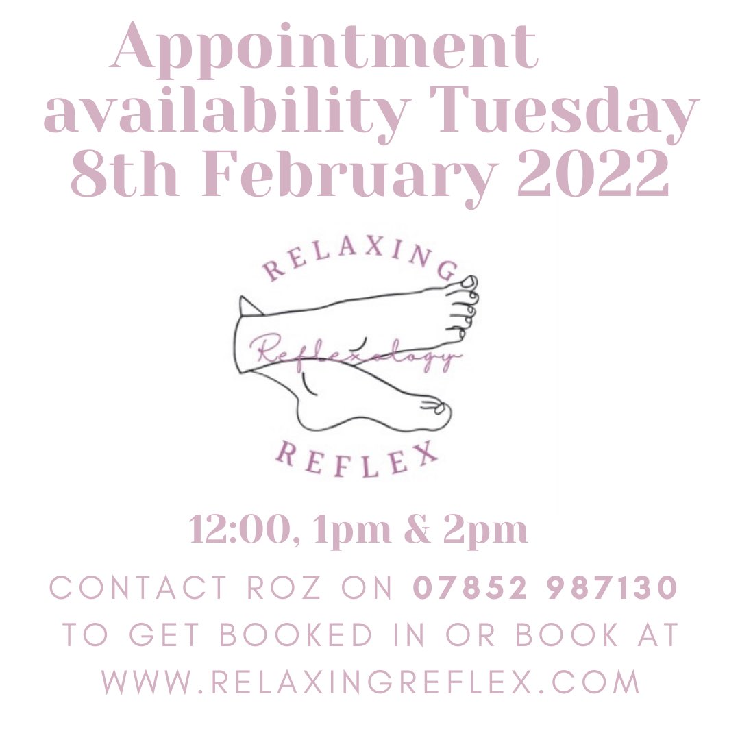 Lunchtime treats for your mind, body and soul with Relaxing Reflexology treatments at our Saxongate location