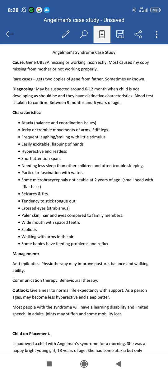 demijomorganRNc's tweet image. 1 of my #placementtips.
Whenever I come across a new syndrome/condition. I create a case study sheet. Then write a reflection about the child(ren) I saw and how they present, typically or atypically. Print and add to a folder! @UoB_Nursing #childrensnurse #studentnurse #toptips