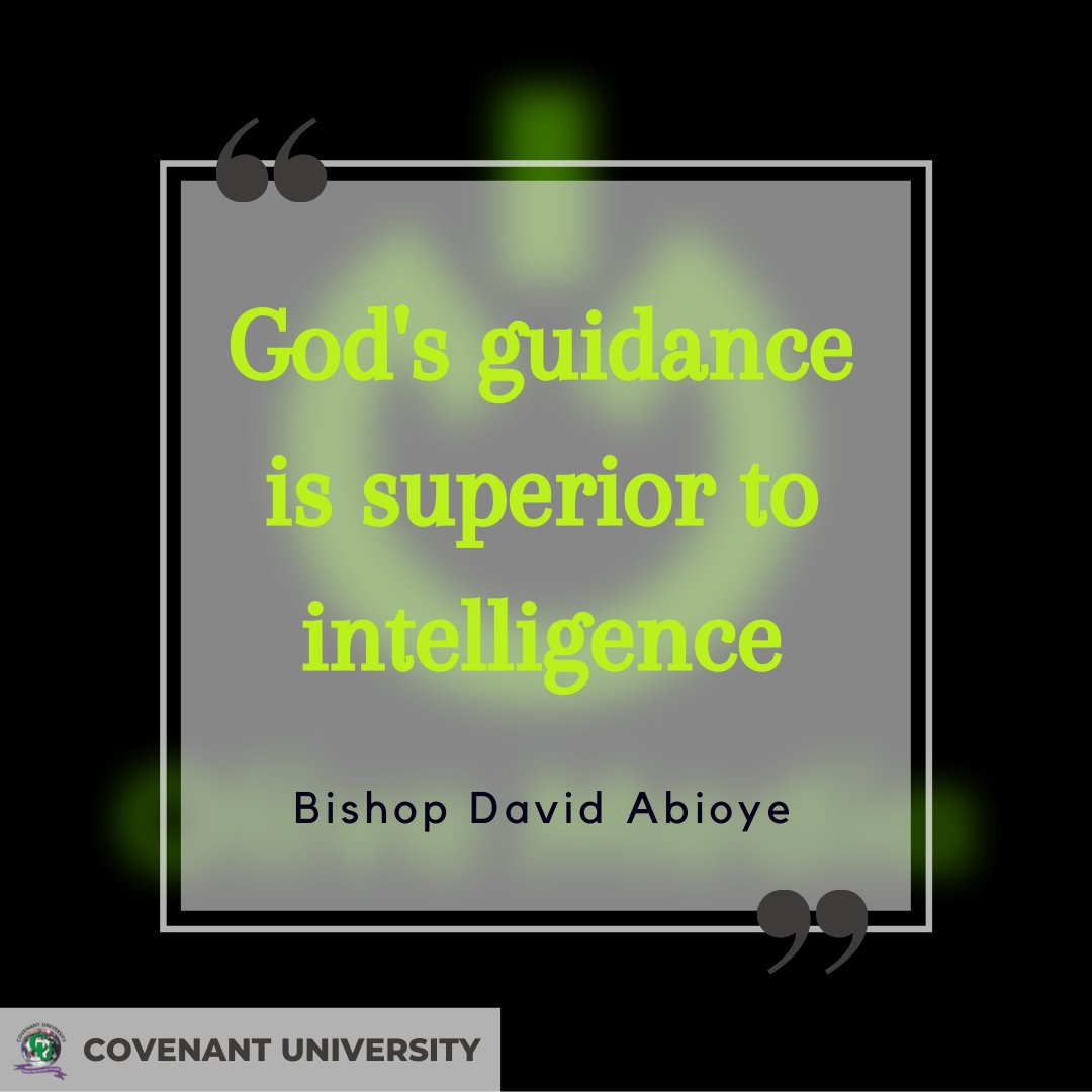 CovUniChapel's tweet photo. Noah never learnt how to build an ark, it was purely God's direction. People doing exploits cannot point to an area of expertise except to point to the effect of God's guidance.
#BishopDavidAbioye #CovenantUniversity #CUChapel #DivineDirection https://t.co/rKdEgu8TCK