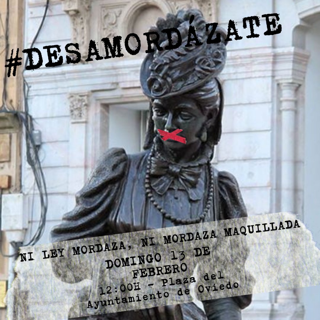 _codopa's tweet photo. ❌El 13 de febrero a las 12:00 nos movilizamos contra la Ley Mordaza en la Plaza del Ayto. de Oviedo junto a @nrdAsturies y @AIAsturias  

#AcabemosConLaLeyMordaza 
#Desamordázate

Más info sobre la convocatoria: https://t.co/v1ZwIXdzEW https://t.co/OnGQhbdgi4
