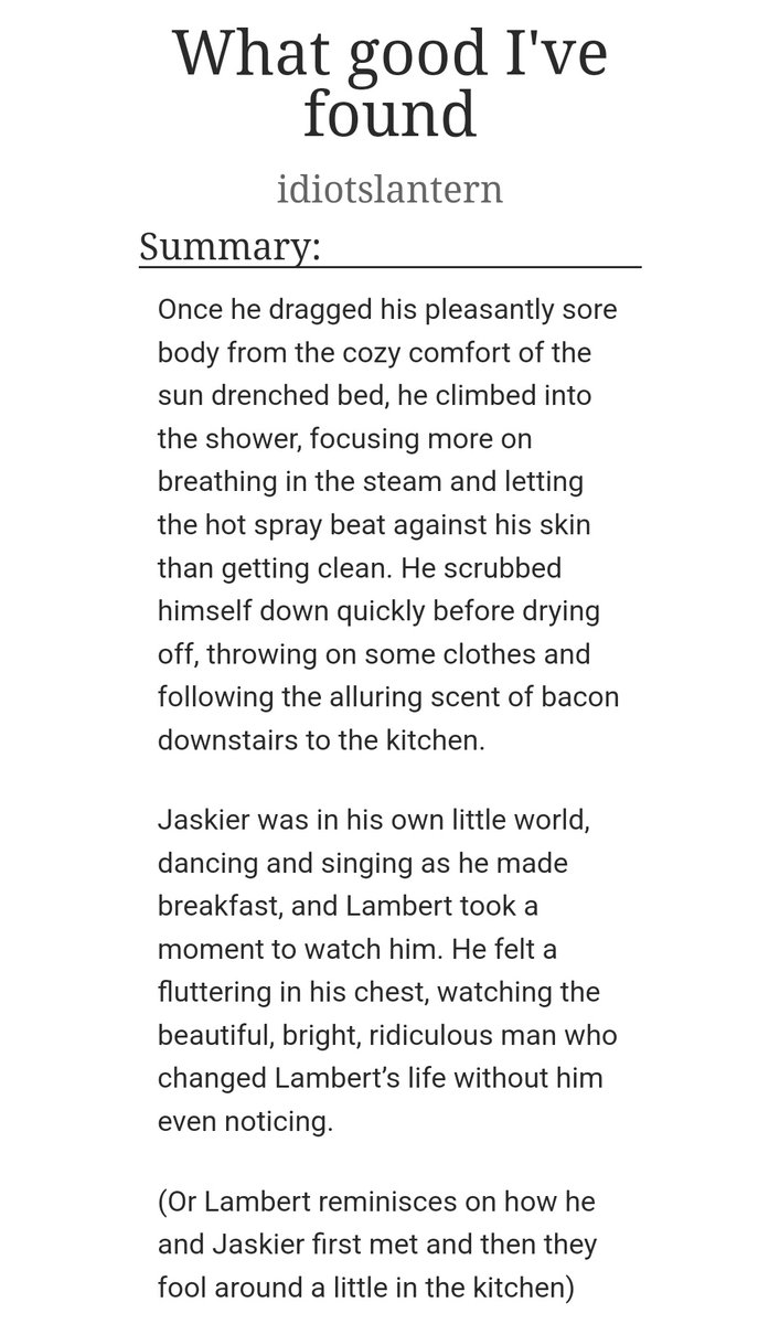 contranyms's tweet image. My fic for the Spoil prompt for @WtchrBowsNArrws!!
Rating: E
Pairing: #Lambskier / #Bombard
Word count: 3.7k
#WitcherValentines #BowsandArrows