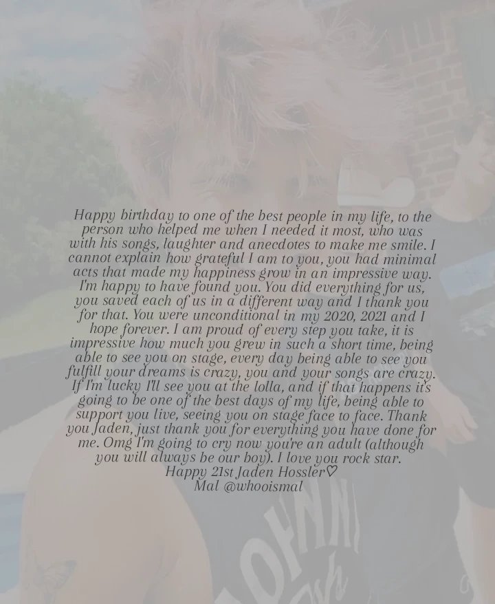 whooismal's tweet image. happy birthday rockstar, i love u so much &amp;lt;3 @jxdn
#happybirthdayjxdn