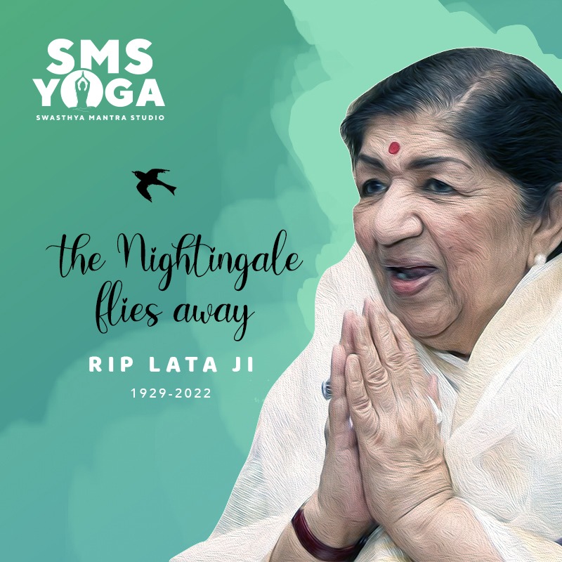 sms_yoga's tweet photo. It's an end of a golden era. Lata di has left us today with a void that can never be filled. Your voice and legacy will remain with us and inspire generations to come.

#SwasthyaMantraStudio #SMSYoga #LataMangeshkar #Lataji #NightingaleOfIndia #RestInPeace #BharatRatna #Padmashri https://t.co/wrzwtLJdMb
