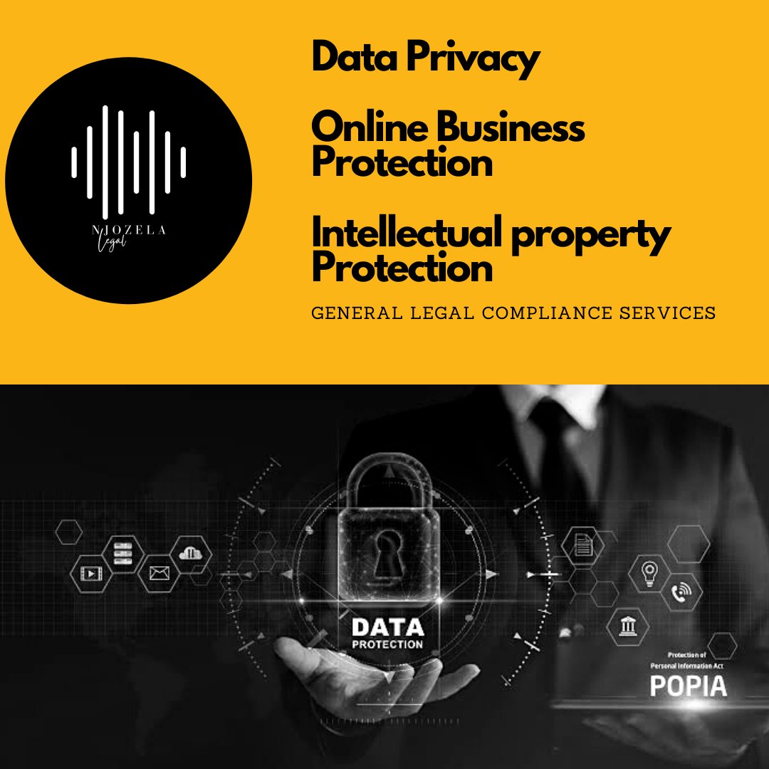thabani_njozela's tweet photo. With POPIA and the Cyber Crimes Act coming into affect last year, it is important to ensure that your business is compliant, to avoid unnecessary legal liability.

#NjozelaLegal #CreatorsAndExploiters https://t.co/ou8xd90ocx